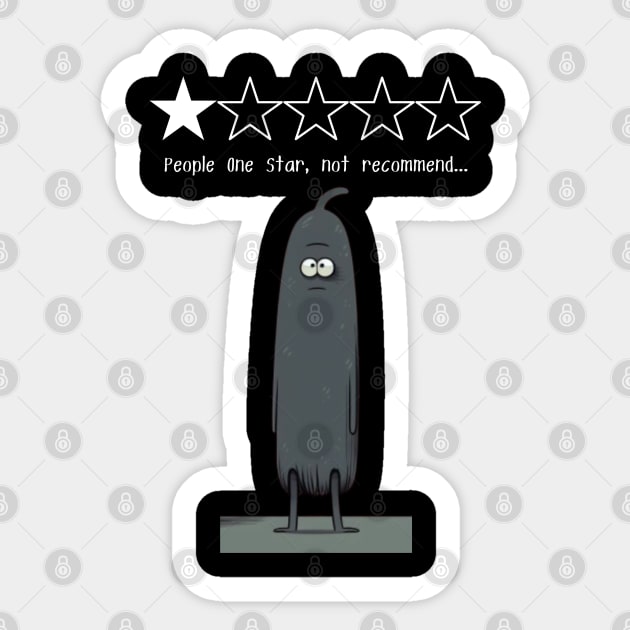 People One Star, not recommend...little guy, gift present ideas Sticker by Pattyld